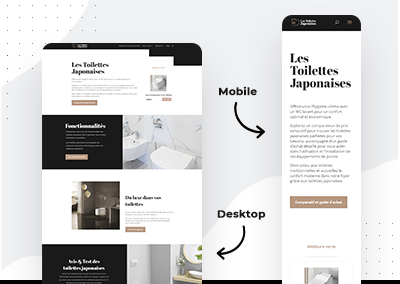 ウェブサイト開発実績：Les-Toilettes-Japonaises.fr